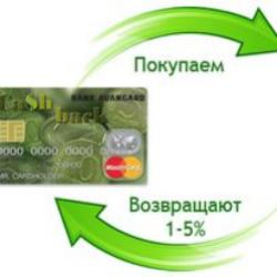 Cash-back при оплате банковскими карточками
