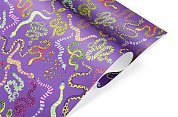 Упаковочная бумага (0,7*1 м) Разноцветные змейки, 10 шт.