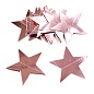 Гирлянда-подвеска Звезда, Розовое Золото, Металлик, 200 см, 7 см*20 шт, 1 упак.