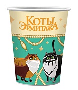 Стаканы (250 мл) Коты Эрмитажа, 6 шт.