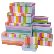 Набор коробок Яркое настроение, 33*20*13 см, 10 шт. 