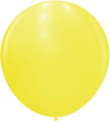 Шар (36''/91 см) Желтый (210), пастель, 1 шт.