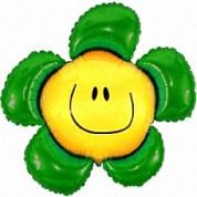 Шар (15''/38 см) Мини-фигура, Солнечная улыбка, Зеленый, 1 шт.