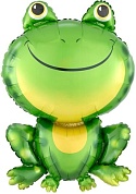 Шар (33''/84 см) Фигура, Лягушка, Зеленый, 1 шт.