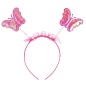 Набор (ободок, крылья, волшебная палочка), Фея Бабочка, Розовый, с блестками, 48*38 см, 1 шт. 