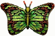 Шар (38''/97 см) Фигура, Бабочка-монарх, Зеленый, 1 шт.