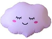 Шар (11''/28 см) Мини-фигура, Облако, Розовый, Матовый, 1 шт.