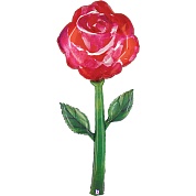 Шар (64''/163 см) Цветок, Роза, 1 шт. в уп. 