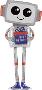 Шар (60''/152 см) Фигура, Робот с подарком, 1 шт. в упак.