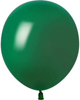 Шар (18''/46 см) Темно-зеленый, пастель, 10 шт.