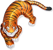 Шар (14''/36 см) Мини-фигура, Дикий тигр, 1 шт.