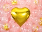 Набор шаров с клапаном (9''/23 см) Мини-сердце, Золото, 5 шт. в упак.