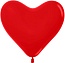 Сердце (12''/30 см) Красный (015), пастель, 12 шт.