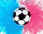 Набор для Гендер Пати, Футбольный мяч, с краской Холи (2 цвета), 15 см, 1 шт. 