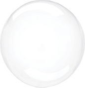 Шар (36''/91 см) Сфера 3D, Deco Bubble (синяя упаковка), Прозрачный, Кристалл, 10 шт. в упак.