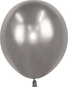 Шар (12''/30 см) Серебро, хром, 50 шт.