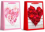 Пакет подарочный, Цветочное сердце, 72*50*18 см, 1 шт.