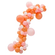 Гирлянда из воздушных шаров, Набор №10, Розовый микс, Пастель, 78 шт. в упак.