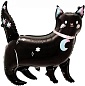Шар (38''/97 см) Фигура, Звездная кошка, Черный, 1 шт.
