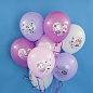 Воздушный шар (12''/30 см) Чудесного Дня Рождения! (зверята-малышки), Ассорти, пастель, 2 ст, 25 шт.