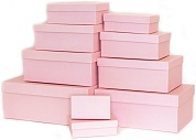 Набор коробок Розовый, 30*20*13 см, 10 шт. 