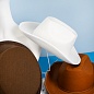 Шляпа Ковбой (мини), со шнурком для затягивания, Коричневый, 1 шт. 