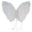 Крылья, Ангел, Белый, металлик, 34*25 см, 1 шт. 