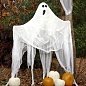 Декор.украшение, Истлевшая ткань - сетка для Хэллоуина, Белый, 200*400 см, 1 шт.