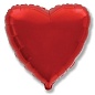 Шар (4''/10 см) Микро-сердце, Красный,
