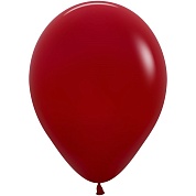 Шар (12''/30 см) Королевский красный (016), пастель, 50 шт.
