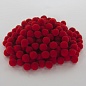 Декоративное украшение Помпончики Премиум, Красный, 1 см, 200 шт.
