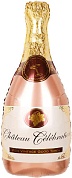 Шар (36''/91 см) Фигура, Бутылка Шампанское, Розовое Золото, 1 шт.