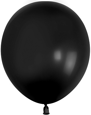 Шар (10''/25 см) Черный (S18/150), пастель, 100 шт.