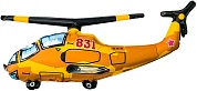 Шар (16''/41 см) Мини-фигура, Вертолет, 1 шт.