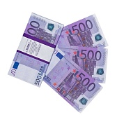 Деньги для выкупа, 500 Евро, 16*8,2 см, 80 шт.