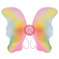Крылья, Красочная бабочка, Розовый/Желтый/Голубой, с блестками, 48*37 см, 1 шт. 