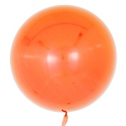 Шар (18''/46 см) Сфера 3D, Deco Bubble, Оранжевый, Глянец, 1 шт.