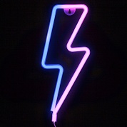 Световая фигура Молния, 13*34 см. Синий/Розовый, 1 шт.