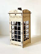 Декоративный ящик для вина, Telephone, Крафт, 14*27*13 см, 1 шт.
