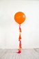 Шар (18''/46 см) Сфера 3D, Deco Bubble, Оранжевый, Глянец, 10 шт.