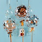 Шар с клапаном (18''/46 см) Deco Bubble, Веселый Хэллоуин, Прозрачный, Кристалл, 1 шт. в уп. 