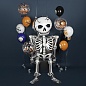 Шар с клапаном (18''/46 см) Deco Bubble, Хэллоуин, Смерть с косой, Прозрачный, Кристалл, 1 шт. в уп.