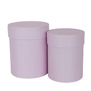 Набор коробок Цилиндр, Розовый, 15*18 см, 2 шт. 