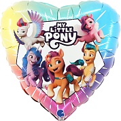 Шар (18''/46 см) Сердце, My Little Pony, 1 шт. 
