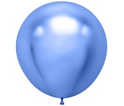 Шар (36''/91 см) Синий, хром, 1 шт.