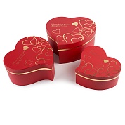Набор коробок Сердце, Изгиб, Красный, 30,3*28,5*14,3 см, 1 шт. 