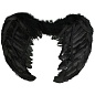 Крылья, Ангел, Размер M, Черный, 60*45 см, 1 шт. 