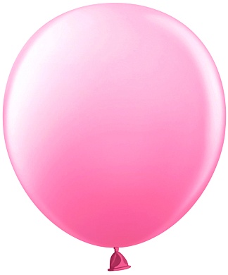 Шар (18''/46 см) Ярко-розовый, пастель, 25 шт.
