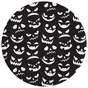 Тарелки (7''/18 см) Хэллоуин, Черный, 6 шт.