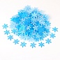 Декоративное украшение Снежинки, фетр, 2 см, Голубой, 300 шт.